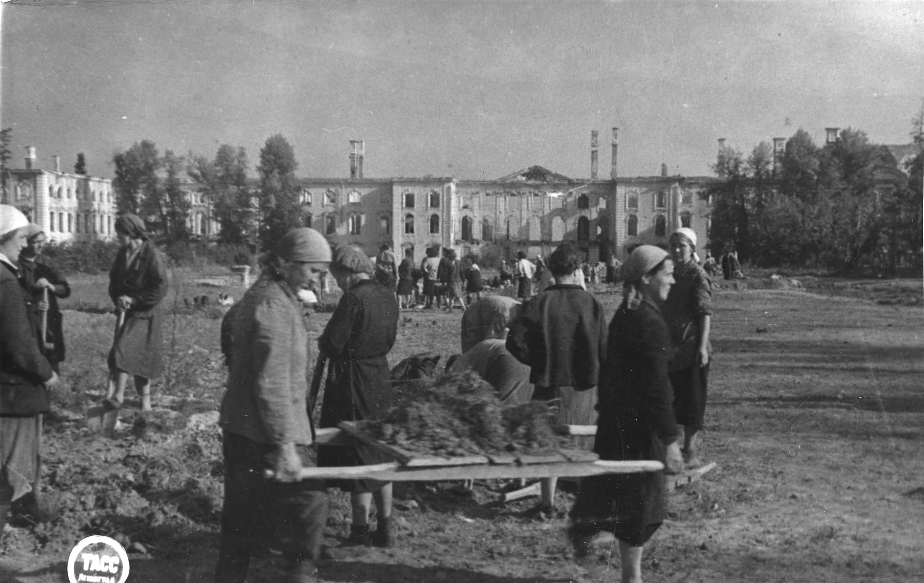 Восстановление Петергофа после Великой Отечественной войны