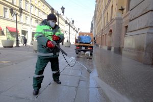 За неделю на улицы Петербурга вылили 15 литров специального шампуня