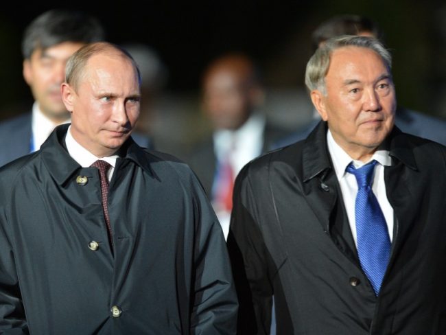 Владимир Путин и Нурсултан Назарбаев