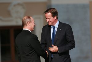 Владимир Путин и премьер-министр Великобриатнии Дэвид Кэмерон