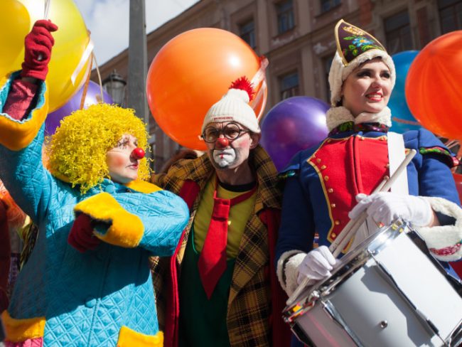 клоуны парад клоун-парад первое 1 апреля
