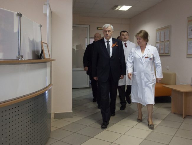 Полтавченко в больнице, госпиталь для ветеранов войн