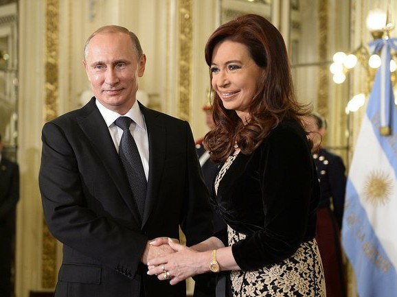 Владимир Путин и президент Аргентины Кристина Фернандес де Киршнер