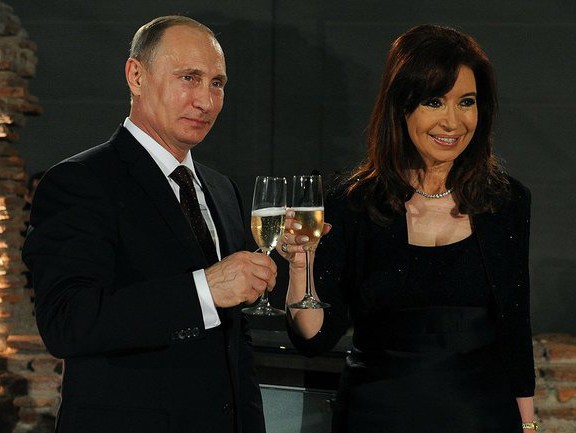 Владимир Путин и президент Аргентины Кристина Фернандес де Киршнер