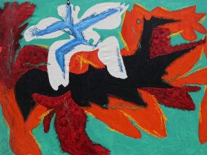 Э. Белютин. Всадник. Х.,м. 191х291, 1978