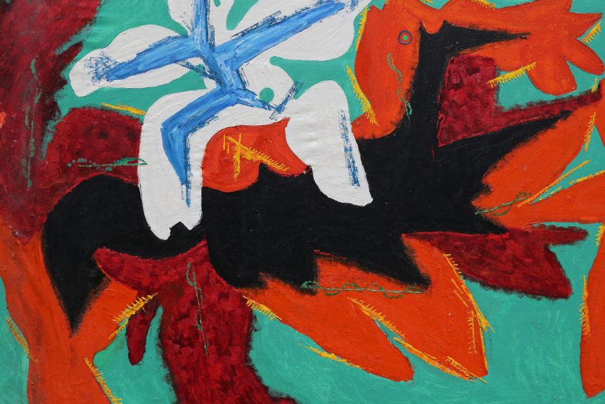 Э. Белютин. Всадник. Х.,м. 191х291, 1978