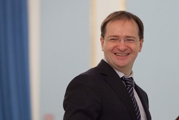 Мединский смеется