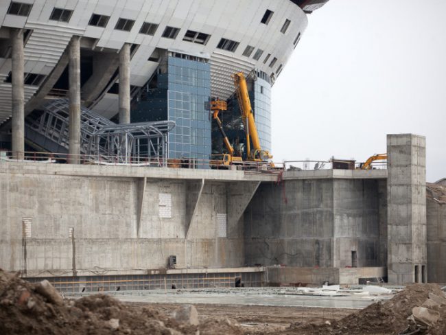 строительство зсд стройка намыв новокрестовская крестовский остров строительство моста стадион