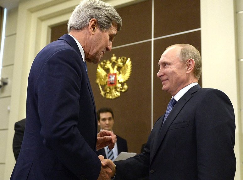 джон керри и путин