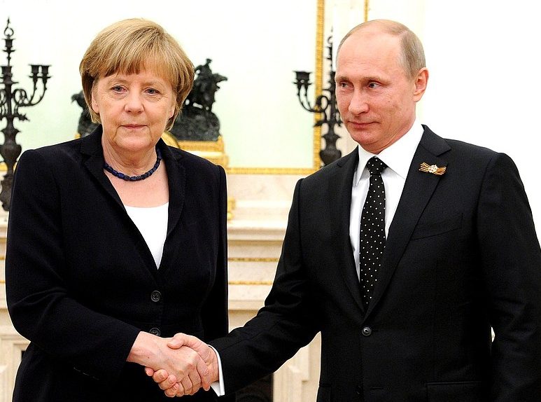 путин и меркель