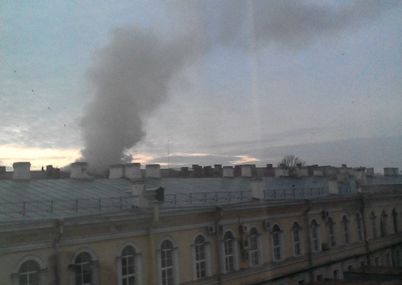 пожар центральный военно-морской музей