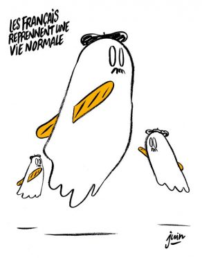 карикатура шарли эбдо charlie hebdo на теракты в Париже JUIN-ATTENTATSPARIS