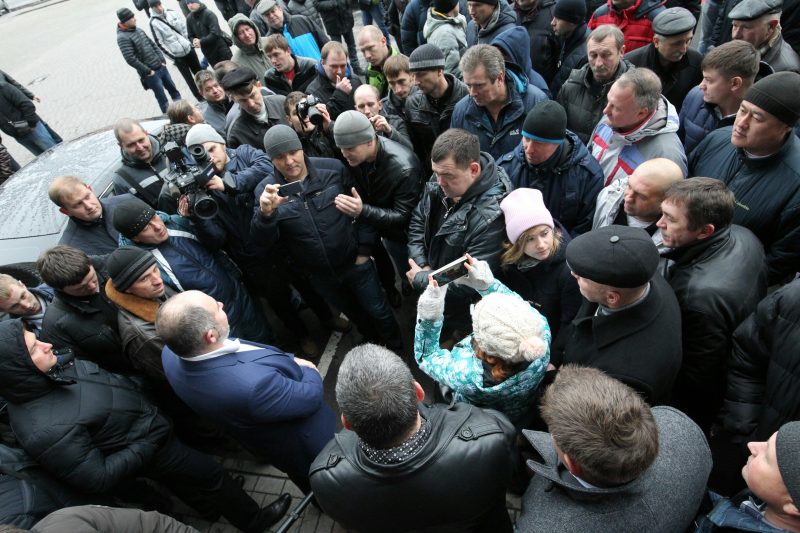 сход дальнобойщиков