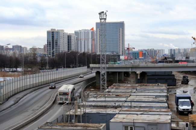 строительство развязки пулковского шоссе и дунайского проспекта