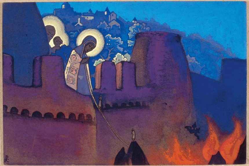 Н.К. Рерих. Мадонна Лаборис. 1936. © Латвийский национальный художественный музей