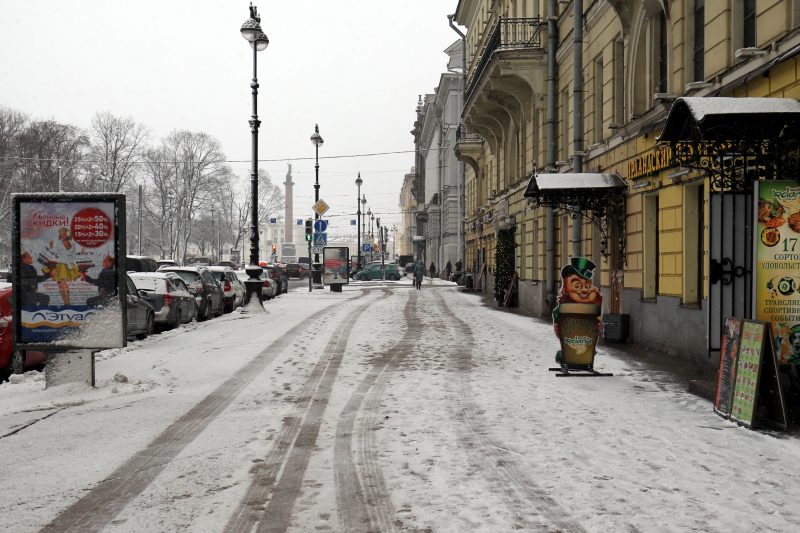 снег снегопад тротуар адмиралтейский проспект