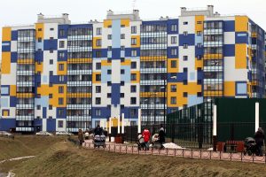 ленинградская область новый оккервиль кудрово новостройки строительство жилые дома квартал вена молодые мамы коляски дети