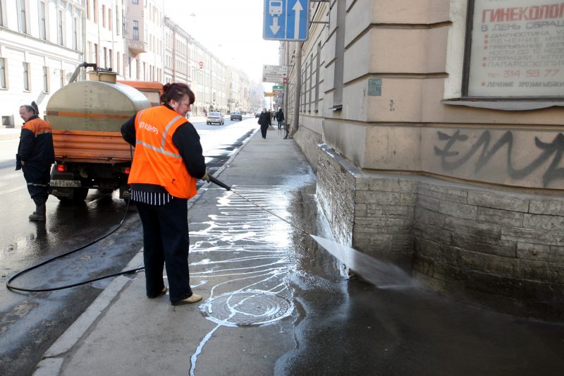 мытьё фасадов весенняя уборка