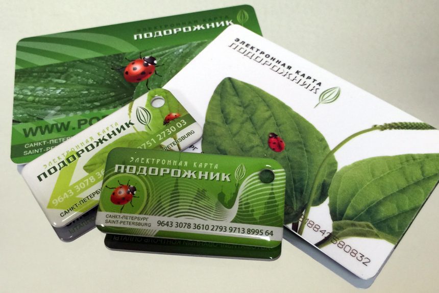 проездной подорожник в виде брелока