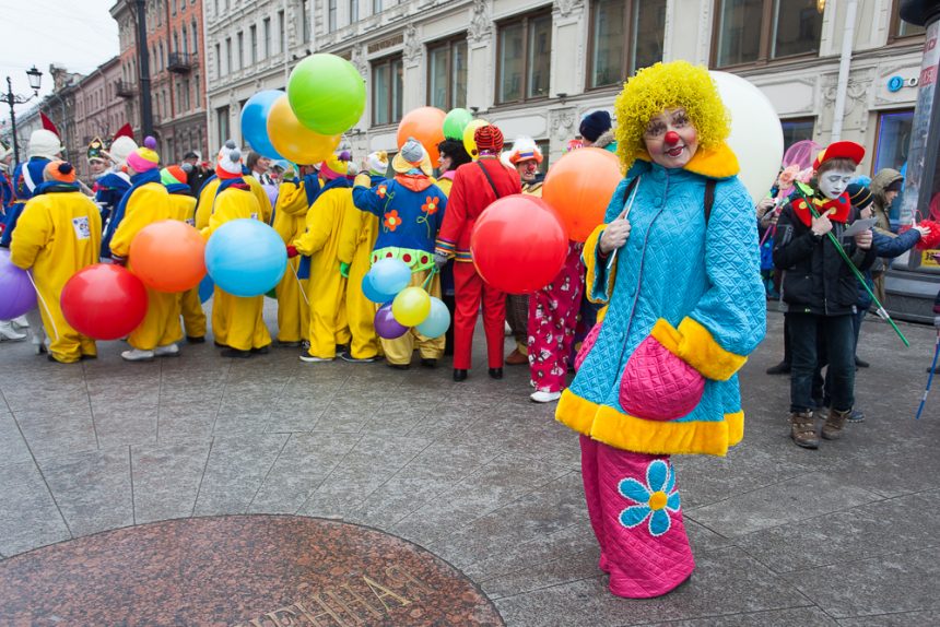 клоуны парад