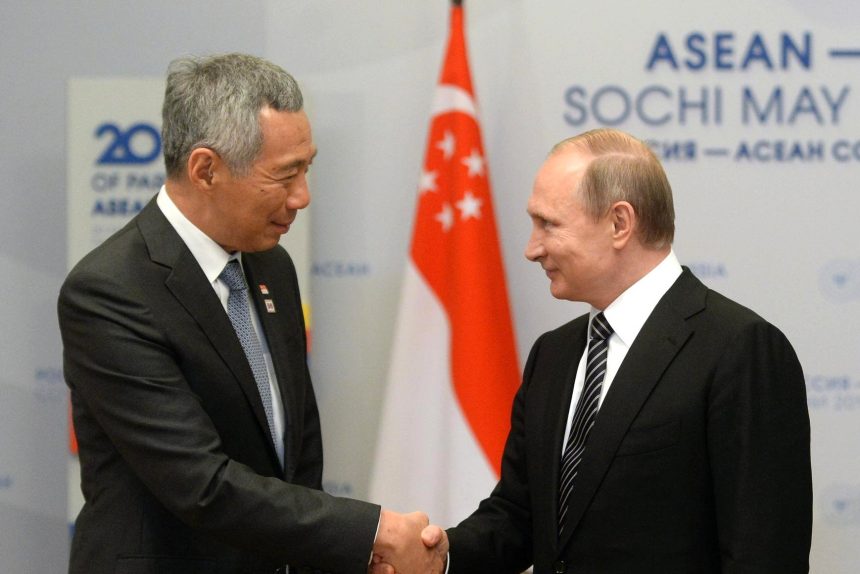 владимир путин и премьер-министр сингапура ли сяньлун саммит россия асеан в сочи