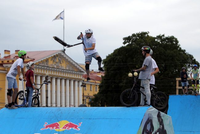 фестиваль экстремального спорта и молодёжных субкультур дворцовая площадь велоспорт самокат