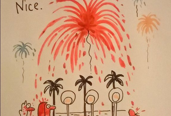 салют в ницце карикатура теракт