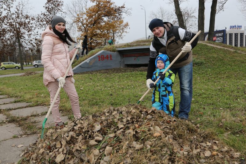 осень, осенний субботник, День благоустройства, уборка