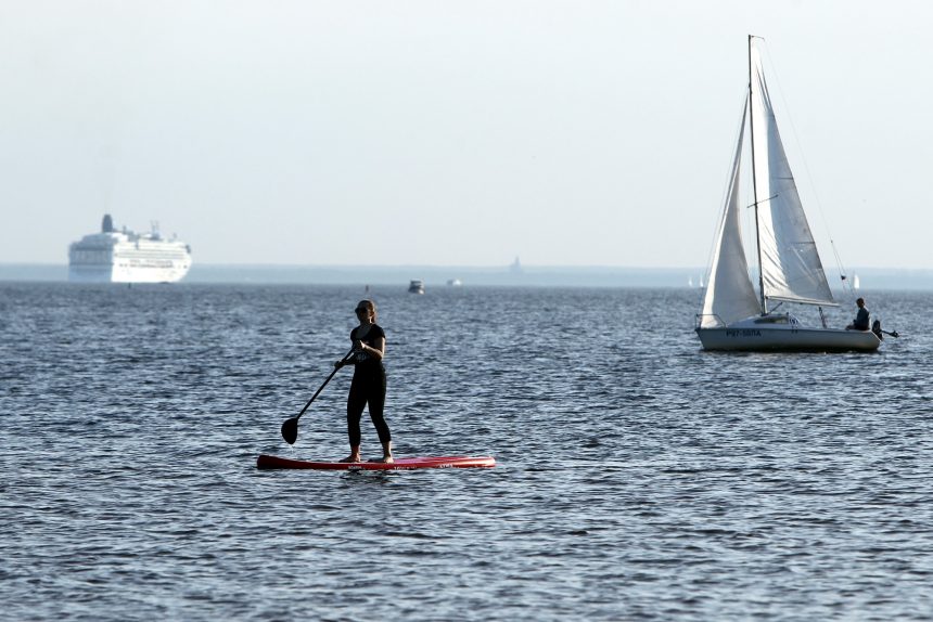 SUP-сёрфинг Финский залив