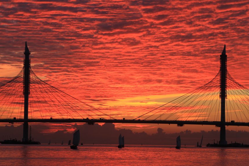 закат финский залив западный скоростной диаметр зсд яхты