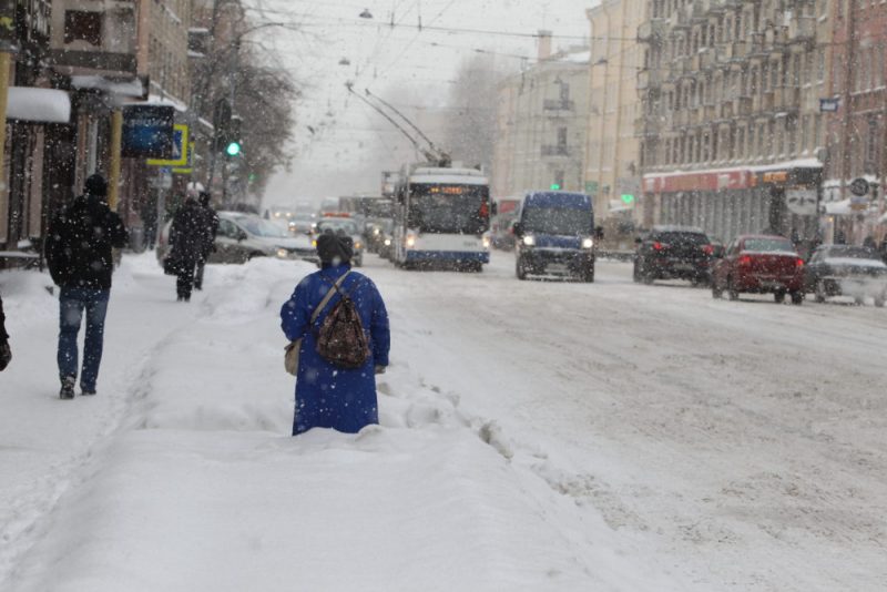 снег снегопад