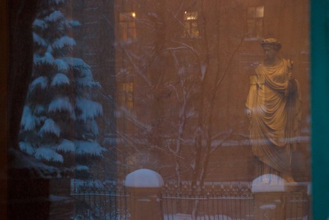 снег снегопад зима в Петербурге