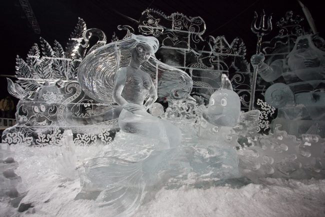 фестиваль ледяных скульптур