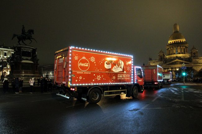 рождественский караван coca cola новый год