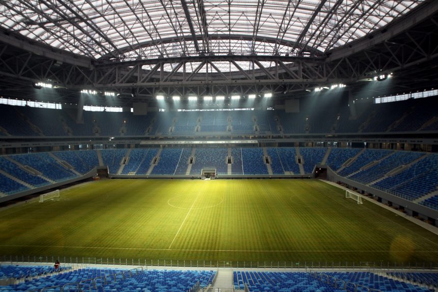 стадион на крестовском острове зенит-арена поле трибуны