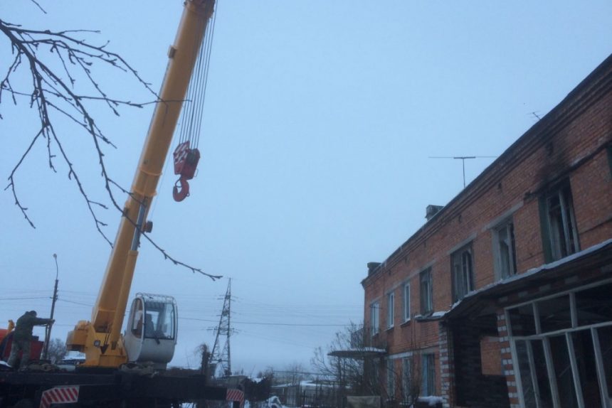 кран строительная техника чп взрыв бытового газа в посёлке лаголово мчс