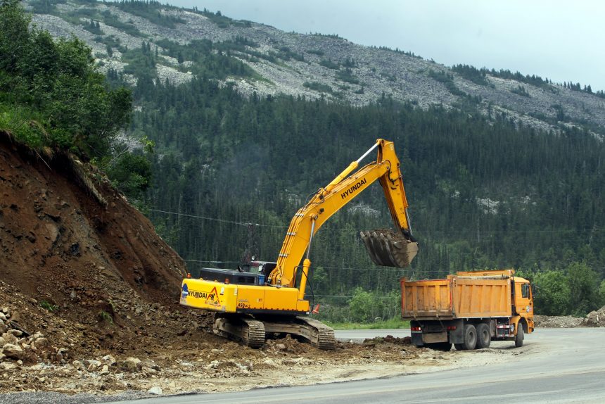 дорожные работы дорожное строительство федеральная трасса р-257 енисей красноярский край