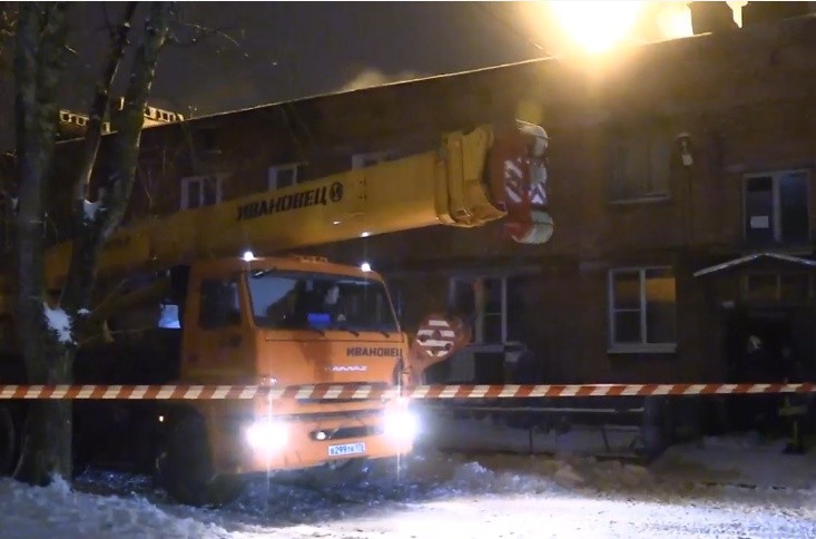 кран строительная техника чп взрыв бытового газа в посёлке лаголово мчс