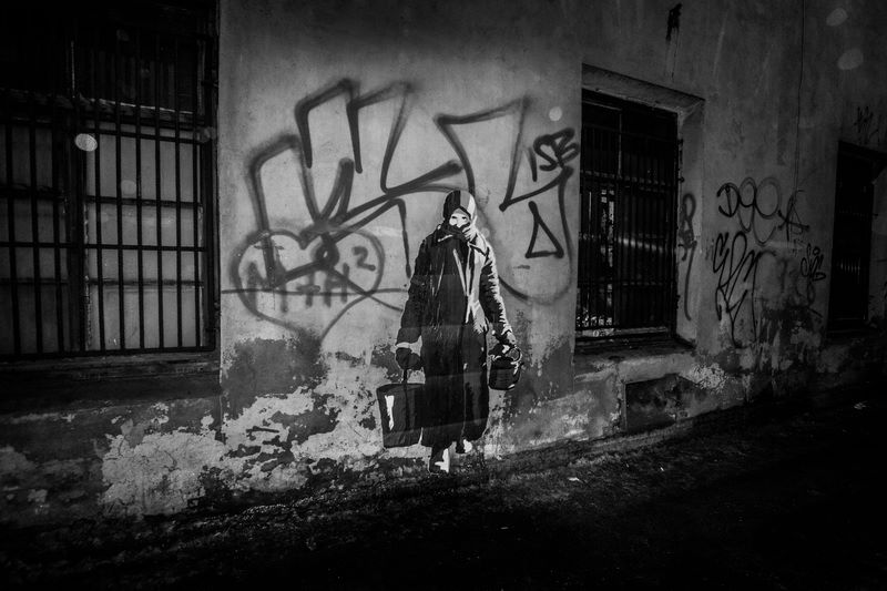 граффити блокада