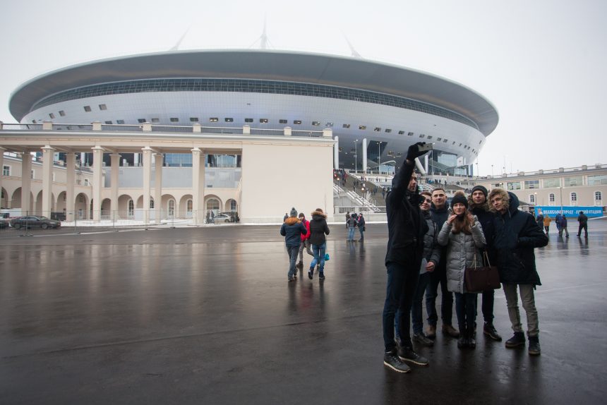 открытие стадиона зенит-арена трибуны