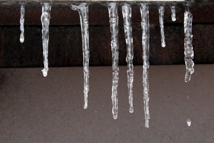 сосульки лёд капля оттепель потепление погода зима