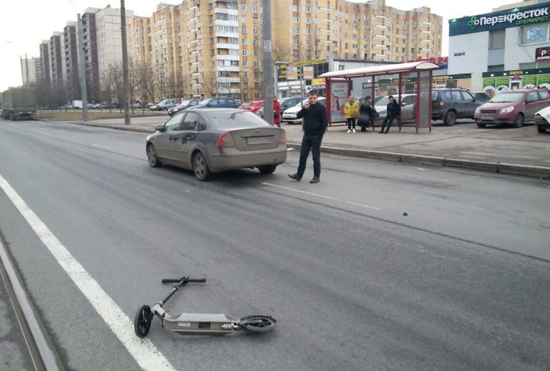 сбили пешехода на самокате