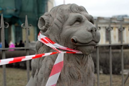 львы ограда дачи кушелева-безбородко свердловская набережная реставрация