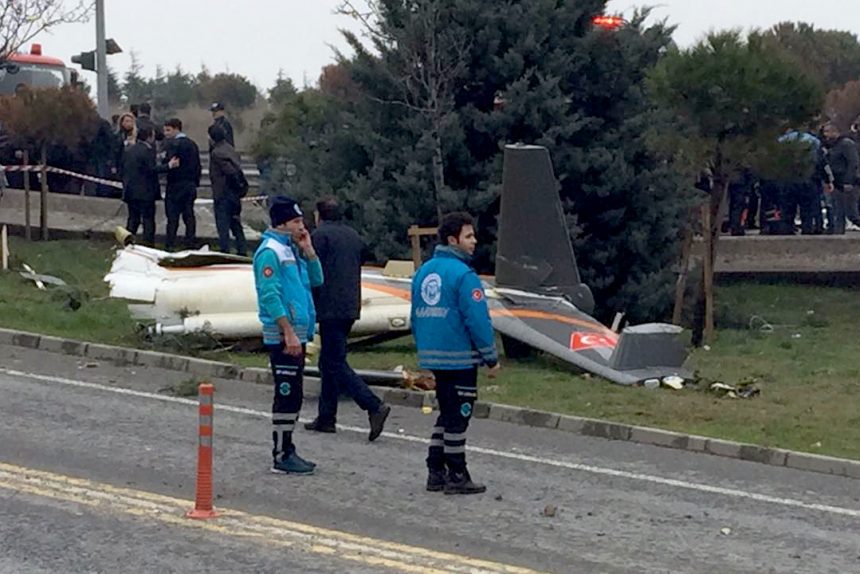 крушение вертолёта Стамбул Турция