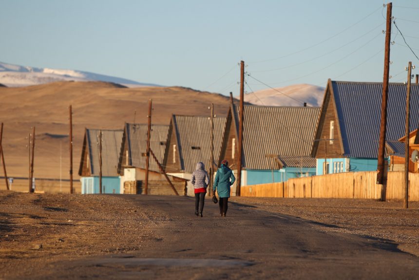 Сибирь Горный Алтай село деревня Жана-Аул