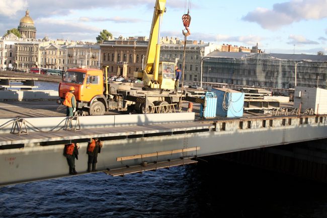 благовещенский мост лейтенанта шмидта реконструкция