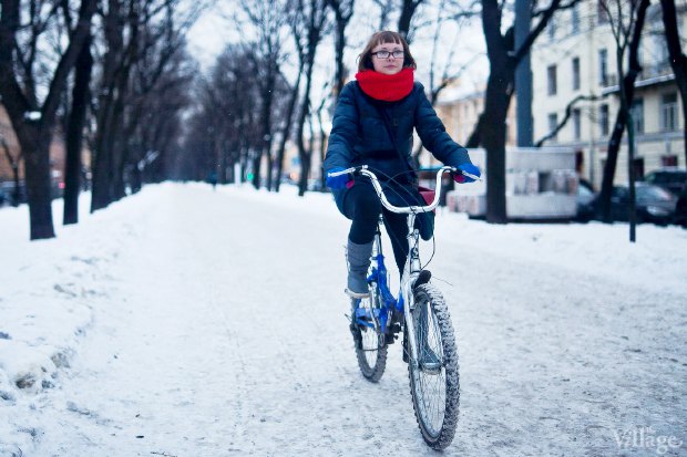 2013 год, The Village брали интервью о поездках на велосипеде зимой — тогда это было совсем в диковинку.