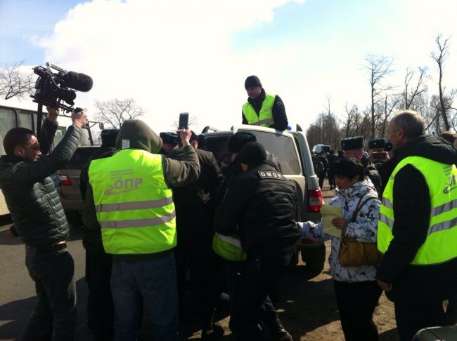 полиция омон задержание дальнобойщики антиплатон