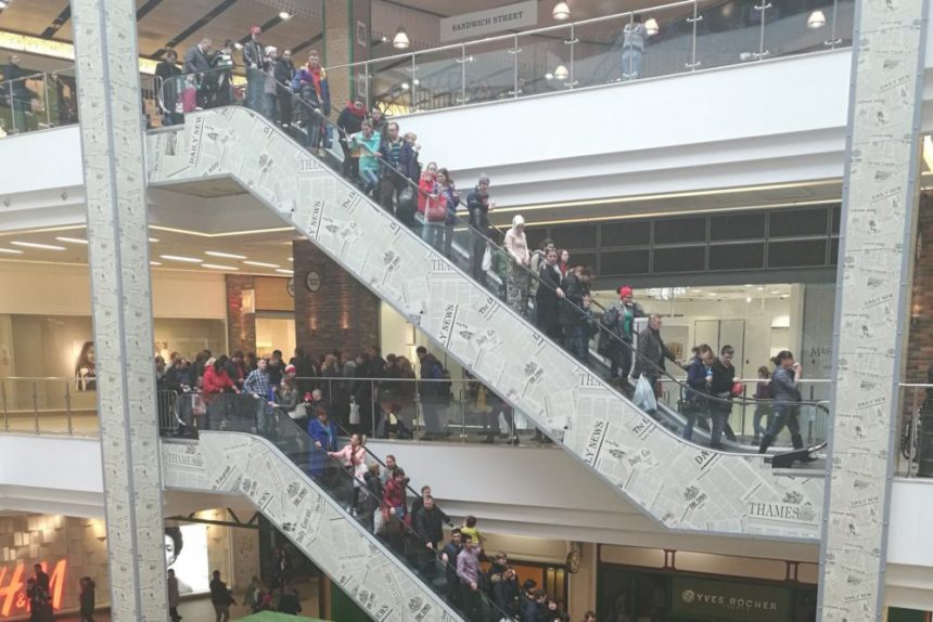 эвакуация лондон-молл