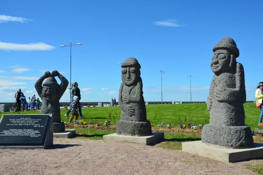 корейские каменные скульптуры идолы Дольхарбан
